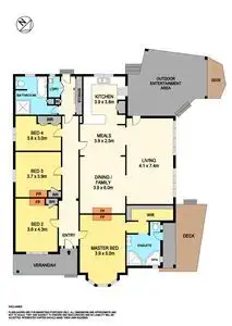 Floorplan of Homely house listing, 9 Otway Street North, Ballarat VIC 3350