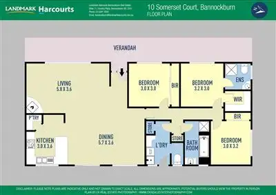 Floorplan of Homely house listing, 10 Somerset Court, Bannockburn VIC 3331