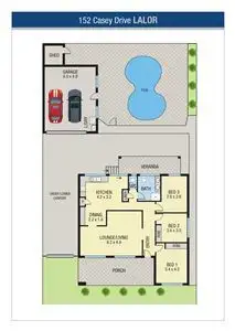 Floorplan of Homely house listing, 152 Casey Drive, Lalor VIC 3075