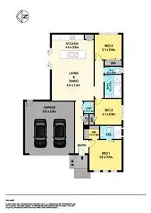 Floorplan of Homely townhouse listing, 2/226 Victoria Street, Ballarat VIC 3350