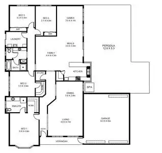 Floorplan of Homely house listing, 3 Jade Loop, Aldinga Beach SA 5173