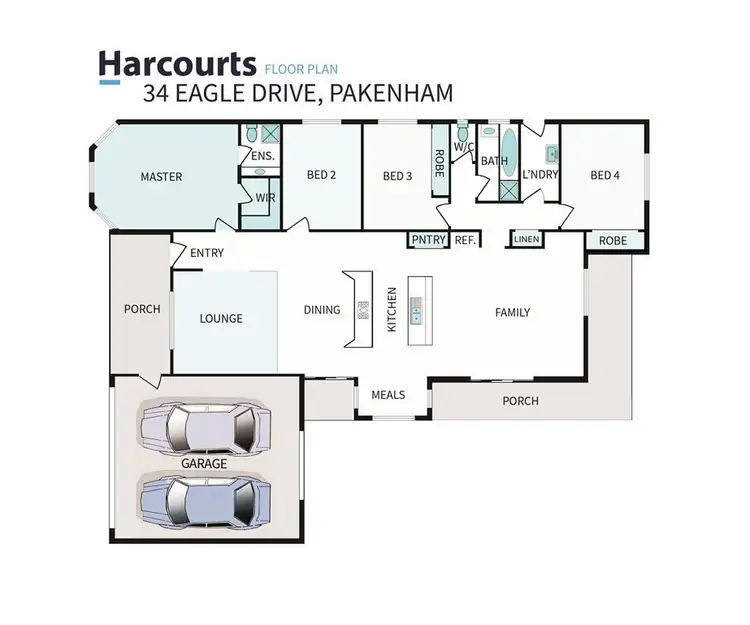 Floorplan of Homely house listing, 34 Eagle Drive, Pakenham VIC 3810