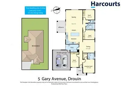 Floorplan of Homely house listing, 5 Gary Avenue, Drouin VIC 3818