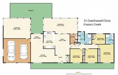 Floorplan of Homely rural property listing, 31 Coachwood Close, Beechwood NSW 2446