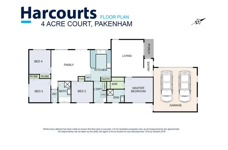 Floorplan of Homely house listing, 4 Acre Court, Pakenham VIC 3810