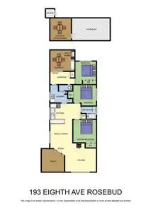 Floorplan of Homely house listing, 193 Eighth Avenue, Rosebud VIC 3939