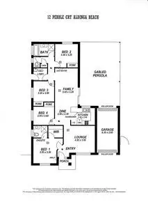 Floorplan of Homely house listing, 12 Pebble Court, Aldinga Beach SA 5173