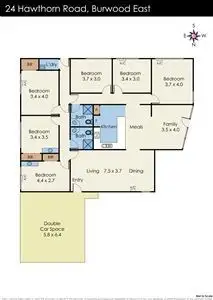 Floorplan of Homely house listing, 24 Hawthorn Road, Burwood East VIC 3151