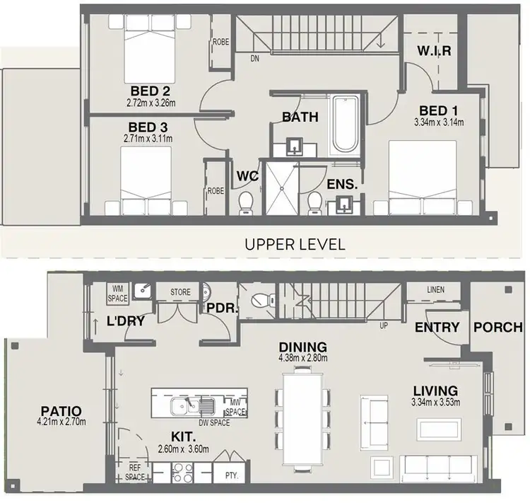 Floorplan of Homely townhouse listing, Lot 225 Oscar Circuit, Roxburgh Park VIC 3064