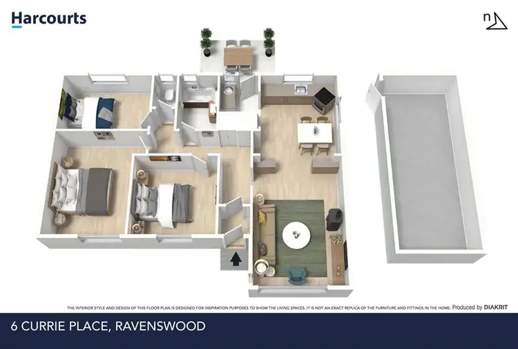 Floorplan of Homely house listing, 6 Currie Place, Ravenswood TAS 7250