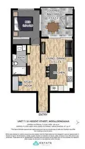 Floorplan of Homely unit listing, 7/29 Regent Street, Woolloongabba QLD 4102
