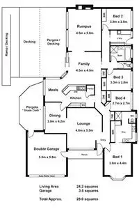 Floorplan of Homely house listing, 4 Oak Court, Somerville VIC 3912