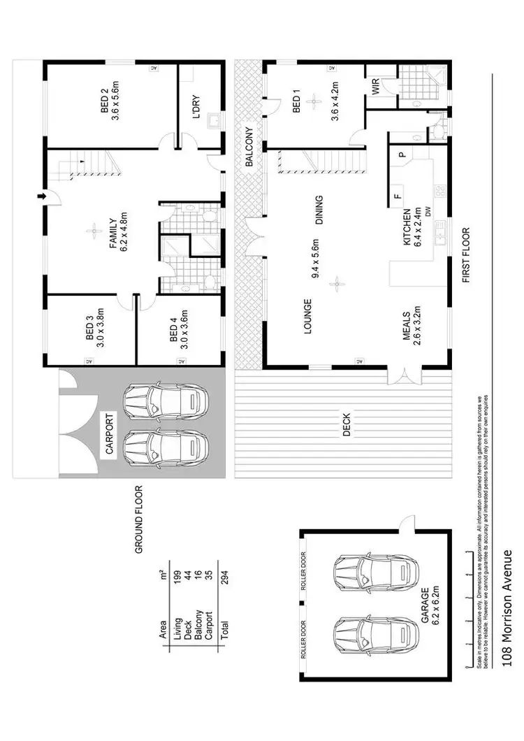 Floorplan of Homely house listing, 108 Morrison Avenue, Middleton SA 5213