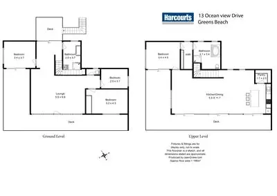 Floorplan of Homely house listing, 13 Ocean View Drive, Greens Beach TAS 7270