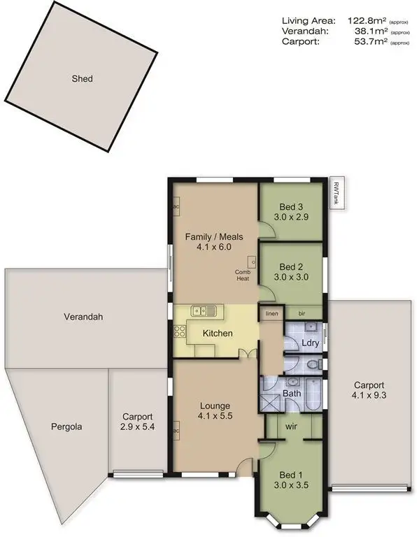 Floorplan of Homely house listing, 4 Gower Court, Littlehampton SA 5250