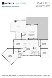 Floorplan of Homely house listing, 13 Adelie Place, Kingston TAS 7050