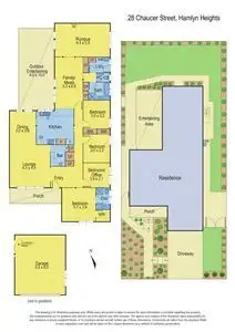 Floorplan of Homely house listing, 28 Chaucer Street, Hamlyn Heights VIC 3215