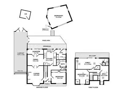 Floorplan of Homely house listing, 3 Mimosa Avenue, Blackwood SA 5051