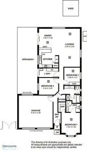 Floorplan of Homely house listing, 6 Newhaven Drive, Craigmore SA 5114