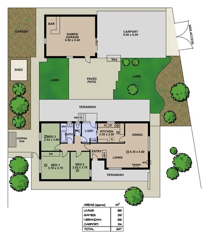 Floorplan of Homely house listing, 10 Louise Crescent, Morphett Vale SA 5162