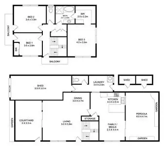 Floorplan of Homely house listing, 13 The Walkway, North Haven SA 5018