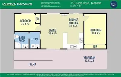 Floorplan of Homely house listing, 116 Eagle Court, Teesdale VIC 3328