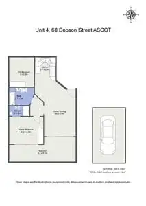 Floorplan of Homely unit listing, 4/60 Dobson Street, Ascot QLD 4007
