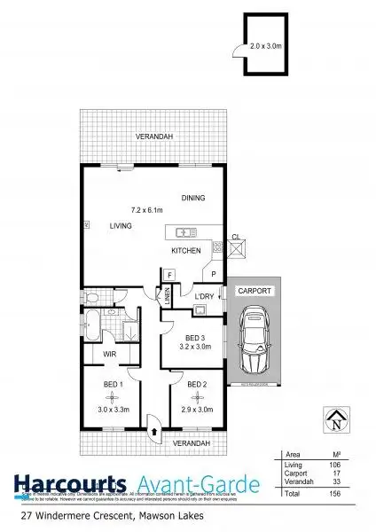 Floorplan of Homely house listing, 27 Windermere Crescent, Mawson Lakes SA 5095