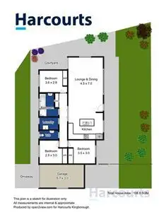 Floorplan of Homely unit listing, 1/21 Ineke Drive, Kingston TAS 7050