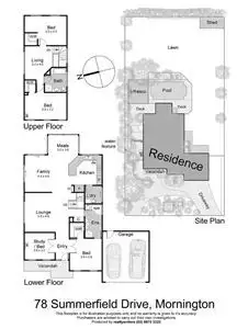 Floorplan of Homely house listing, 78 Summerfield Drive, Mornington VIC 3931