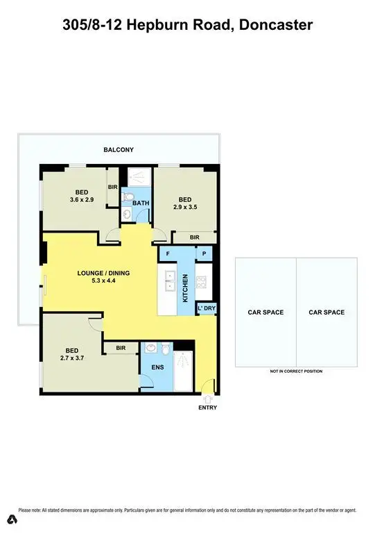 Floorplan of Homely apartment listing, 305/8-10 Hepburn Road, Doncaster VIC 3108