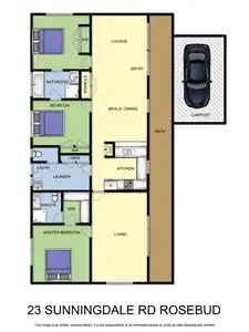 Floorplan of Homely house listing, 23 Sunningdale Road, Rosebud VIC 3939