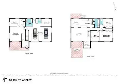 Floorplan of Homely house listing, 10 Joy Street, Aspley QLD 4034