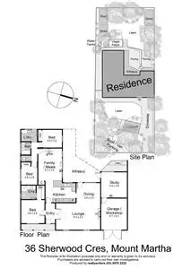 Floorplan of Homely house listing, 36 Sherwood Crescent, Mount Martha VIC 3934