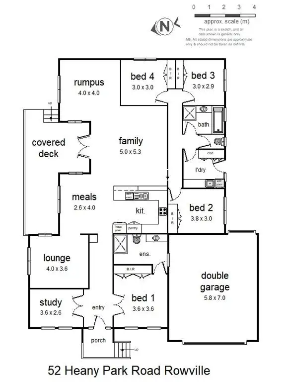 Floorplan of Homely house listing, 52 Heany Park Road, Rowville VIC 3178