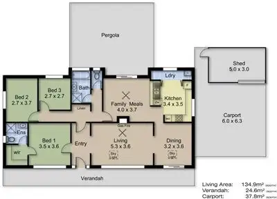 Floorplan of Homely house listing, 69 Osterley Avenue, Bridgewater SA 5155