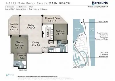 Floorplan of Homely unit listing, 3656 Main Beach Parade, Main Beach QLD 4217