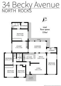 Floorplan of Homely house listing, 34 Becky Avenue, North Rocks NSW 2151