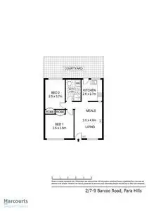 Floorplan of Homely unit listing, 2/7-9 Barcoo Road, Para Hills SA 5096