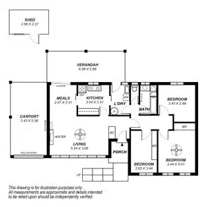 Floorplan of Homely house listing, 5 Malbaru Avenue, Ingle Farm SA 5098