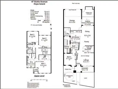 Floorplan of Homely house listing, 47 Sickle Avenue, Hope Island QLD 4212