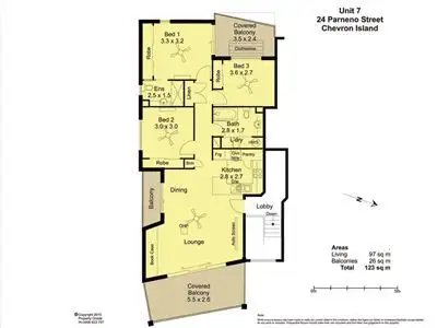 Floorplan of Homely apartment listing, 7/24 Parneno Street, Chevron Island QLD 4217