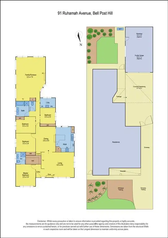 Floorplan of Homely house listing, 91 Ruhamah Avenue, Bell Post Hill VIC 3215