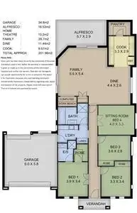 Floorplan of Homely house listing, 9 Fiora Court, Littlehampton SA 5250