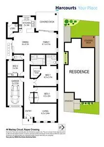 Floorplan of Homely house listing, 44 Mackay Circuit, Ropes Crossing NSW 2760