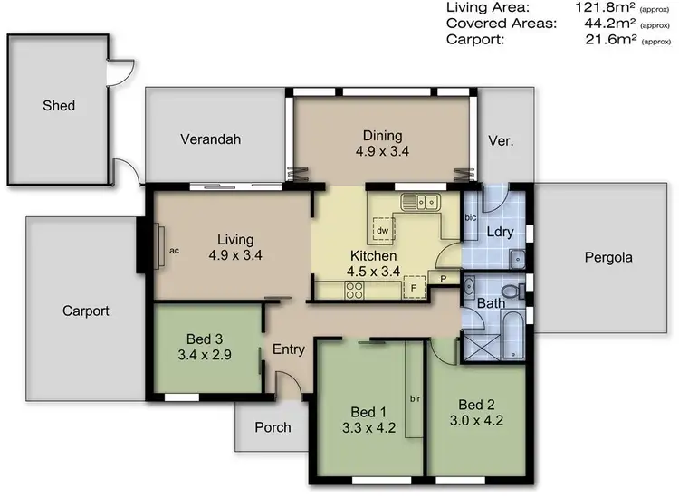Floorplan of Homely house listing, 16 Templewood Avenue, Manningham SA 5086