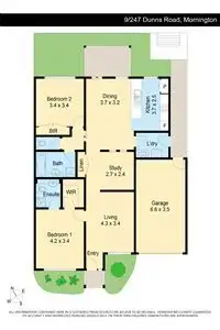 Floorplan of Homely unit listing, 9/247 Dunns Road, Mornington VIC 3931