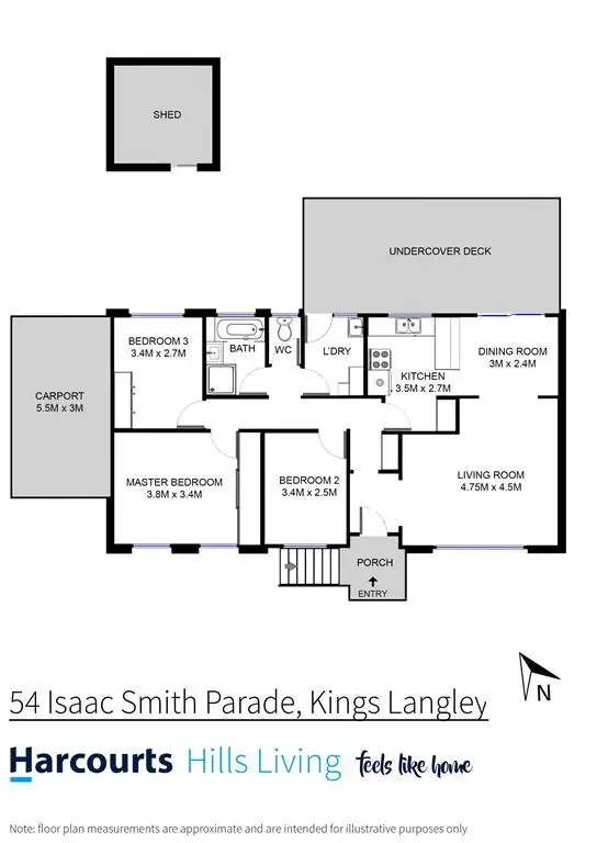 Floorplan of Homely house listing, 54 Isaac Smith Parade, Kings Langley NSW 2147