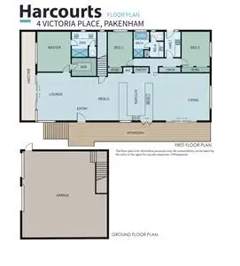 Floorplan of Homely house listing, 4 Victoria Place, Pakenham VIC 3810