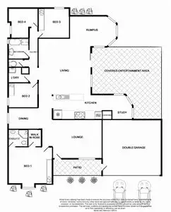 Floorplan of Homely house listing, 56 Waterworth Drive, Narellan Vale NSW 2567